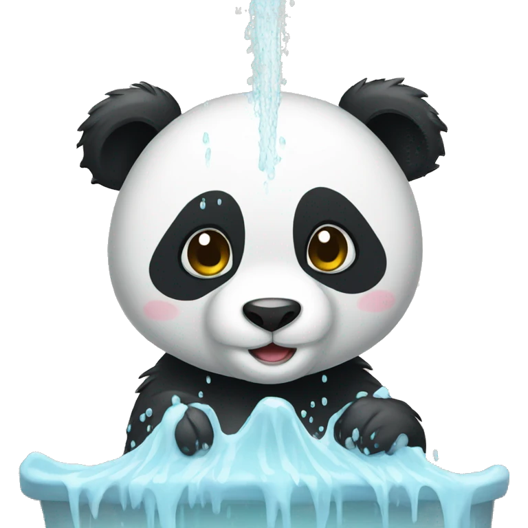 panda in the shower emoji