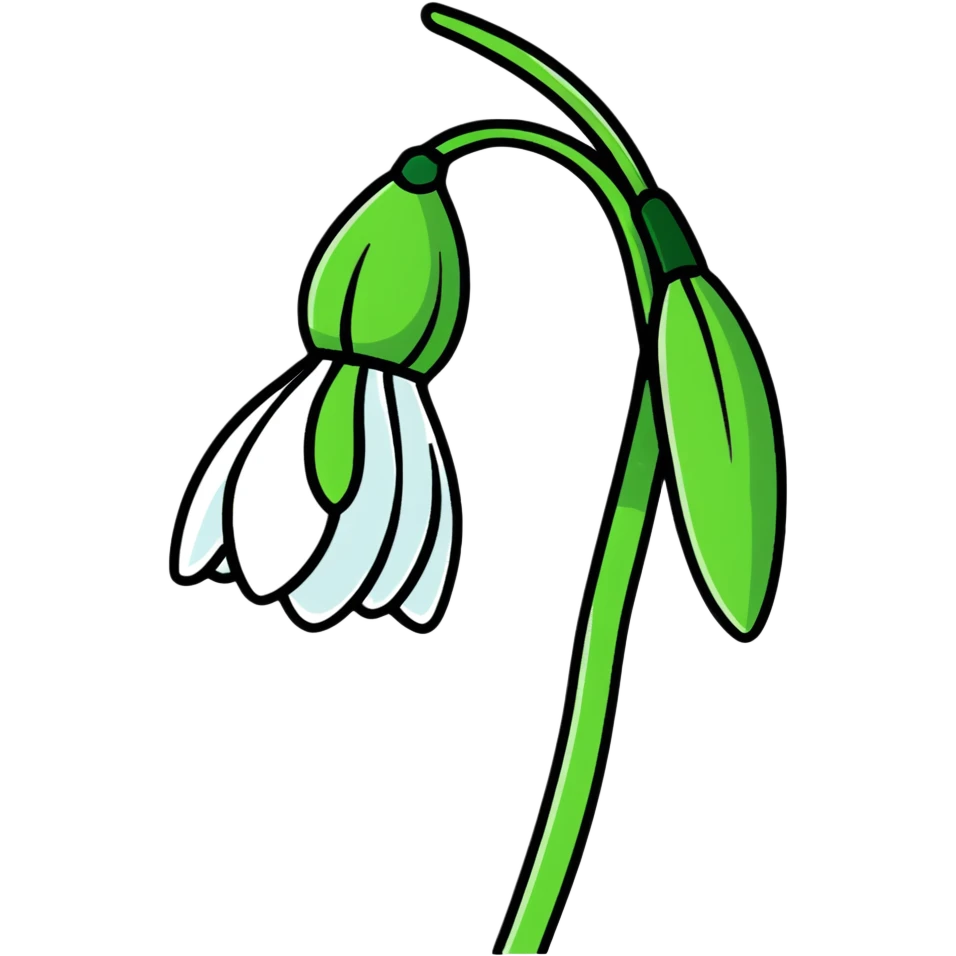 snowdrop flower emoji