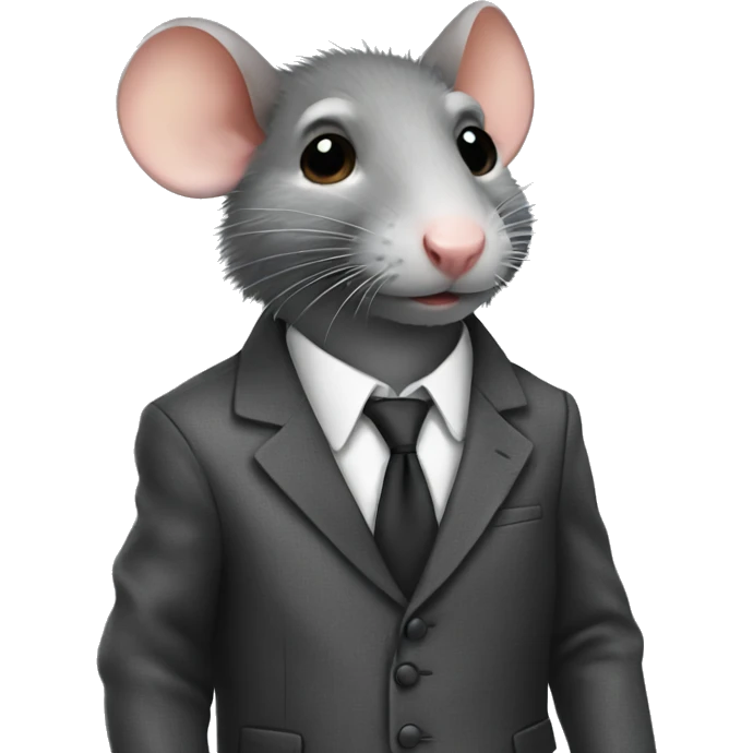 rat wearing a suit emoji