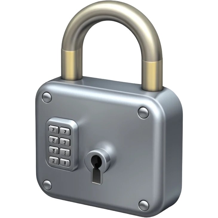 Lock with a passcode emoji