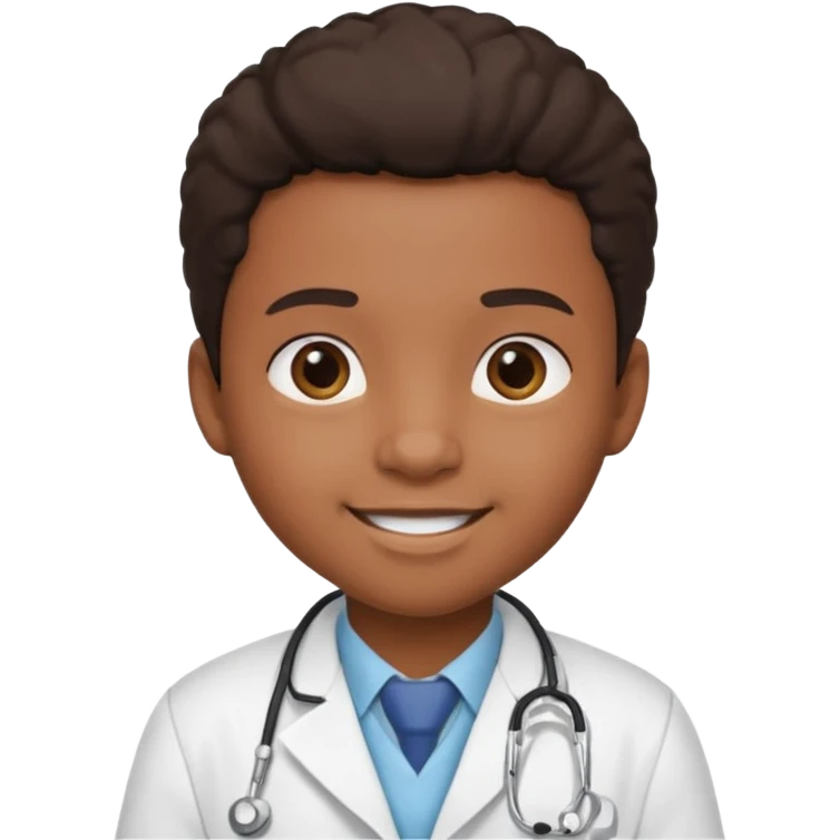 black child doctor emoji