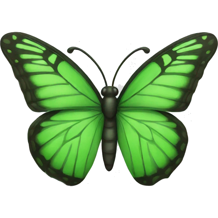 Green butterfly emoji
