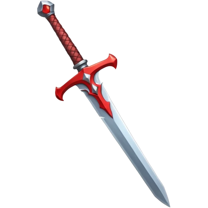 make a red sword mmo rpg class icon emoji