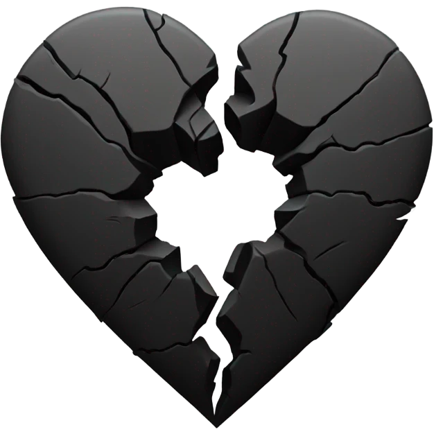 Black broken heart emoji