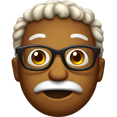Poo with glasses emoji