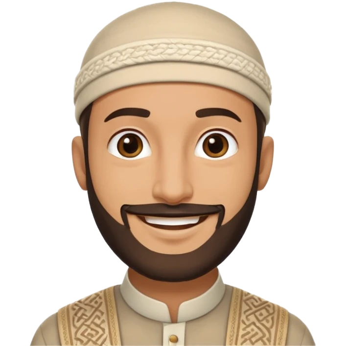 happy muslim man emoji