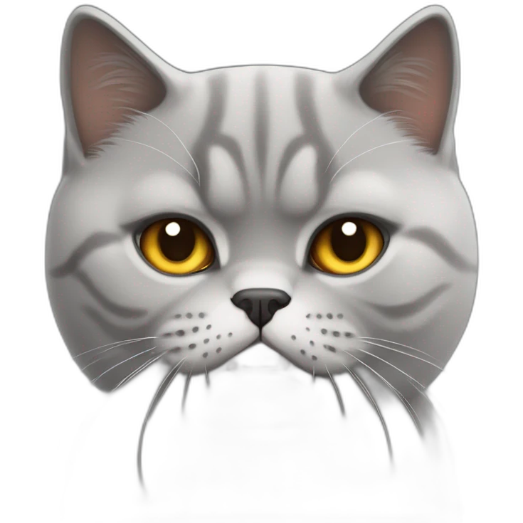 angry but cute british shorthair emoji