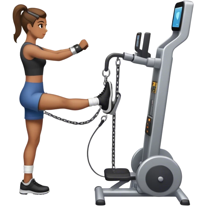 standing cable-machine-leg-raise with ankle-cuffs emoji