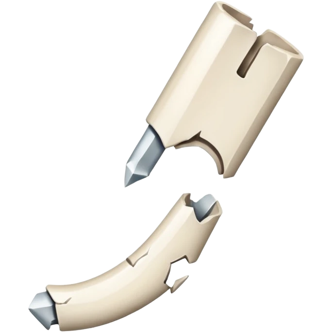 Broken bone with sharp edges  emoji