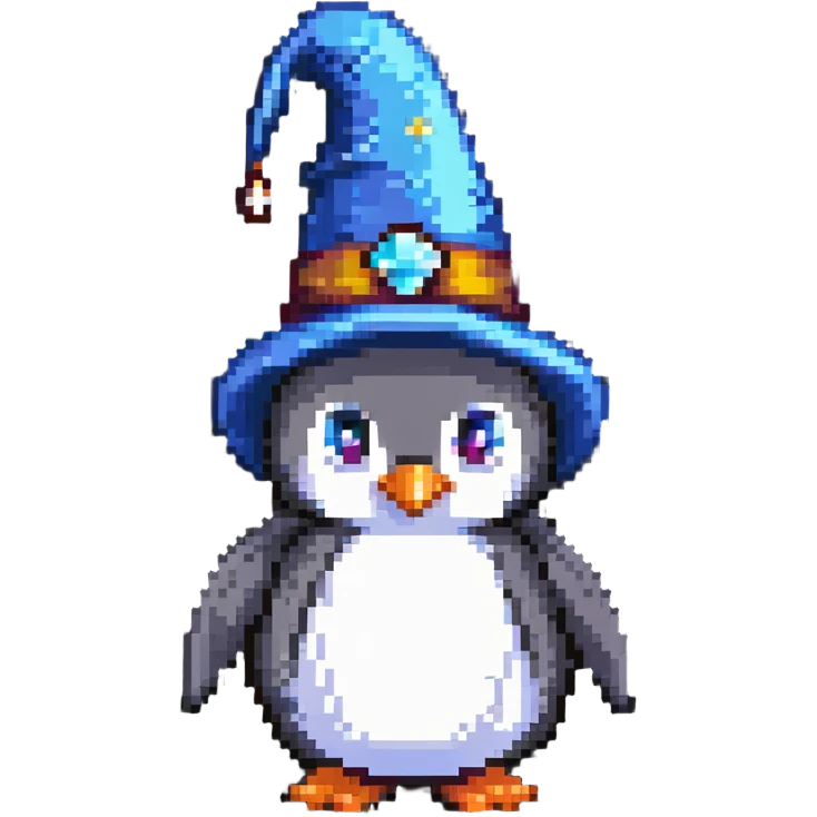 penguin wizard emoji