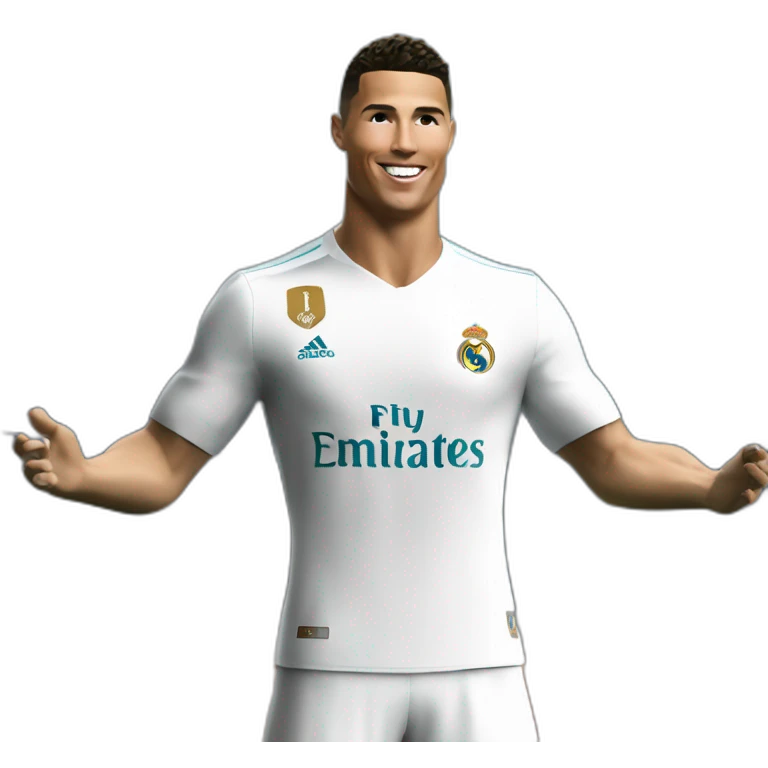 Ronaldo avec le maillot du Réal Madrid emoji