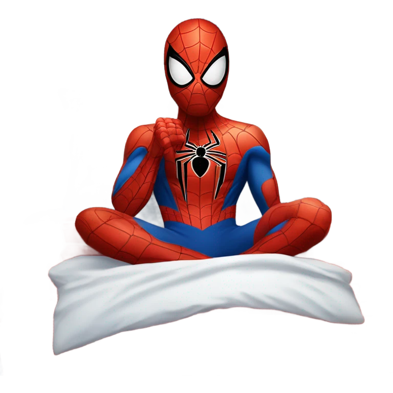 spider man in bed  emoji