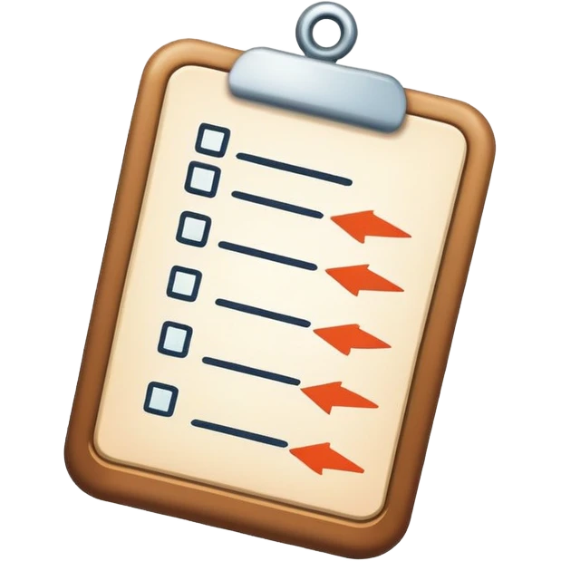 icon representing 'reverse list' with arrows or list items reversing order emoji