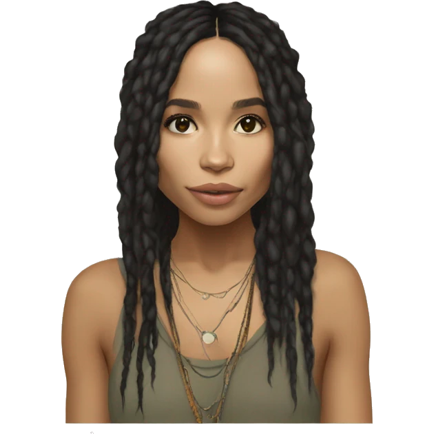 Zoe Kravitz, Portrait, Hippie Clothes emoji