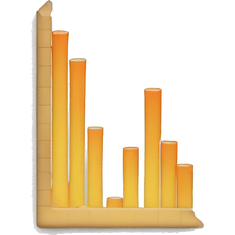 Rising graph emoji