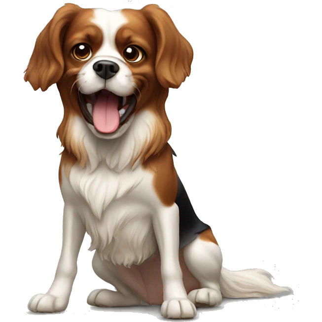 Cavalier barking emoji