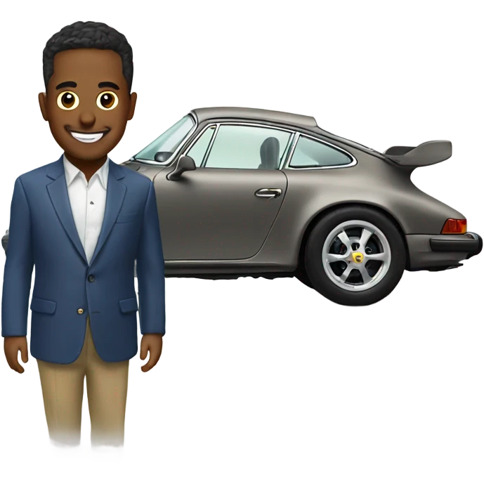 Kent next to Porsche emoji