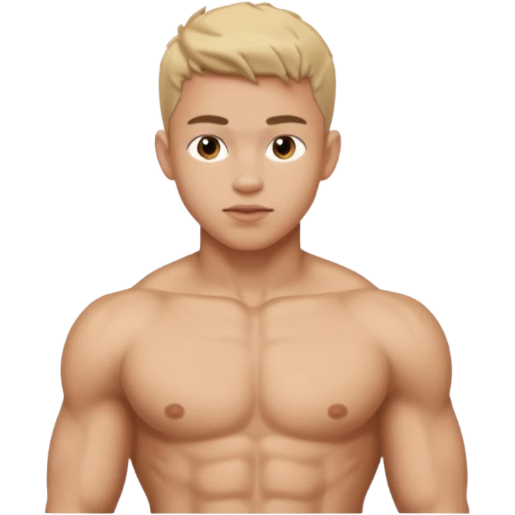 Full Frontal Nude Body, Of An Teen Man. emoji
