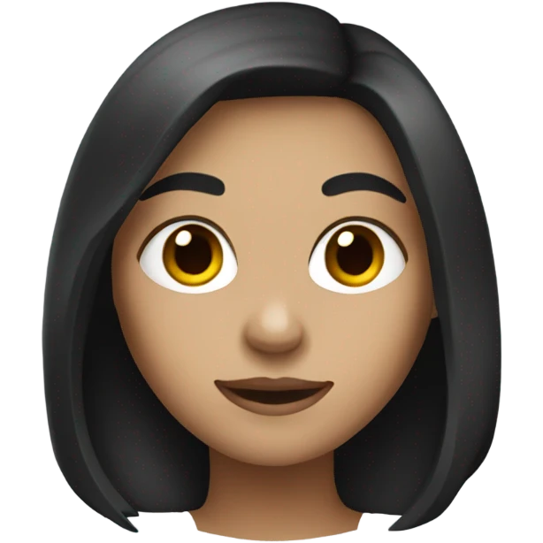 Dark haird girl emoji