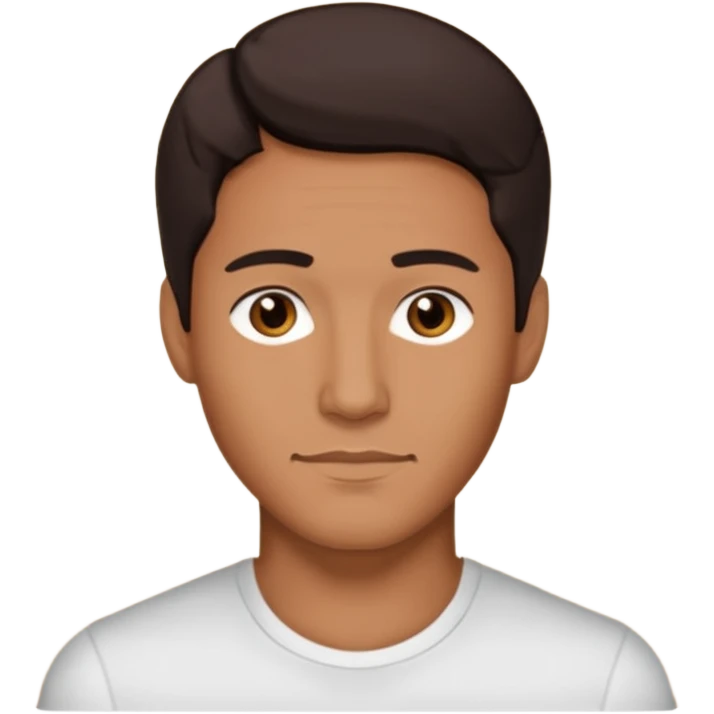 Brian White (Actor) with dark brown hair emoji