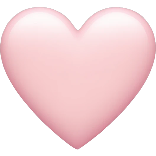 pastel pink heart emoji
