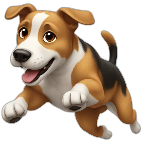 dog jump emoji