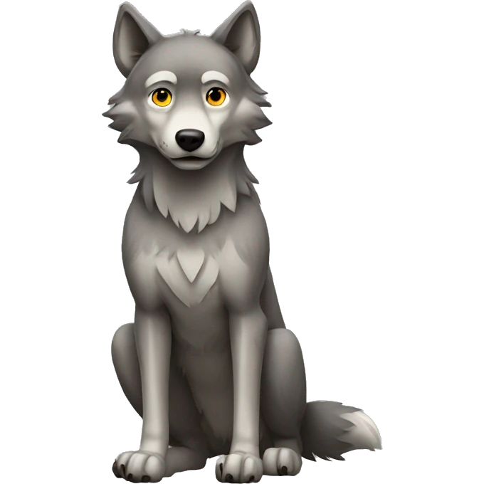 Wolf Full Body emoji