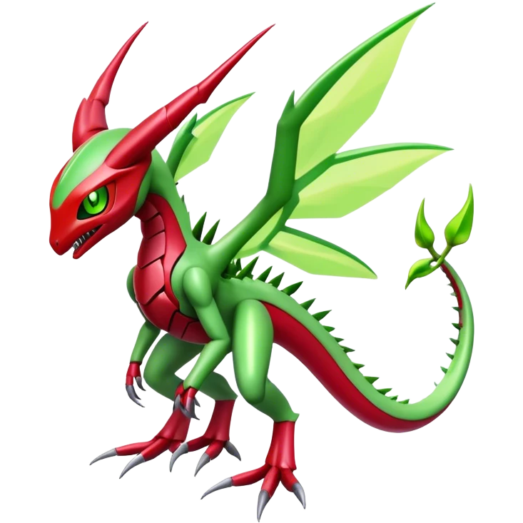  Cool Edgy Shiny Futuristic Ethereal Legendary Scizor-Digimon-Schyther-Flygon-hybrid full body emoji