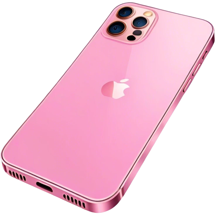 Pink iphone 12 pro max emoji