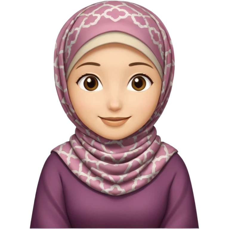 Hijabi girl sitting emoji