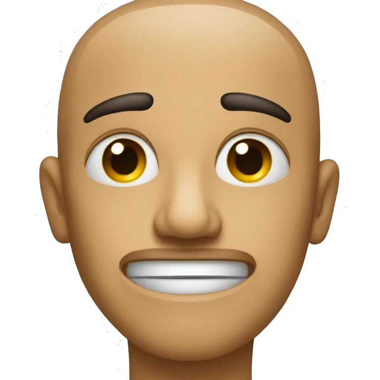 An emoji with one eye half-closed and the other wide open. emoji
