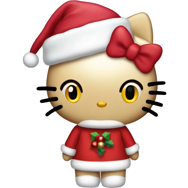 Hello kitty Christmas  emoji