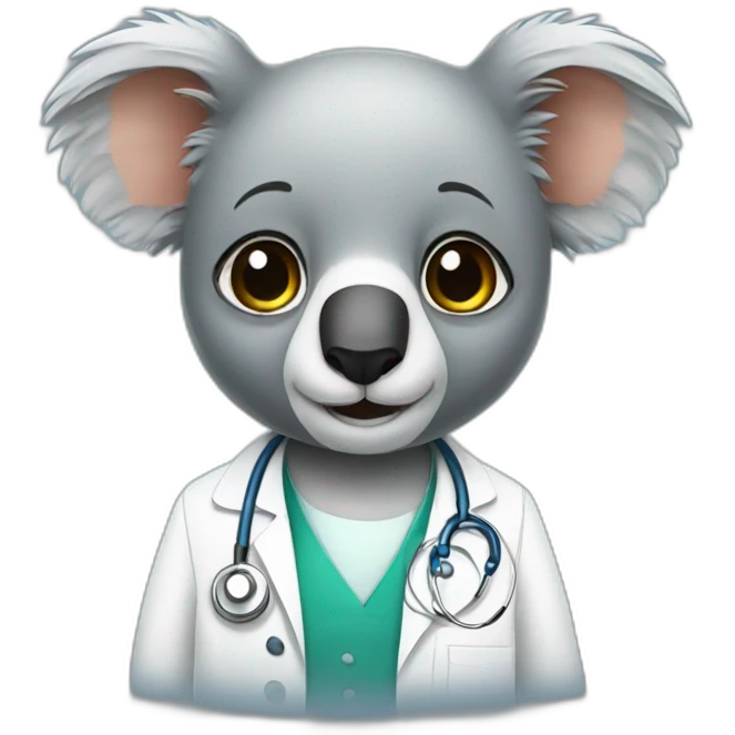 koala doctor emoji