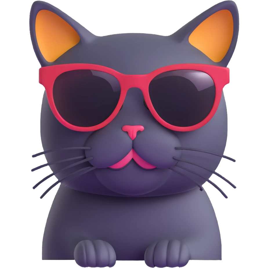 cat wearing sunglasses emoji