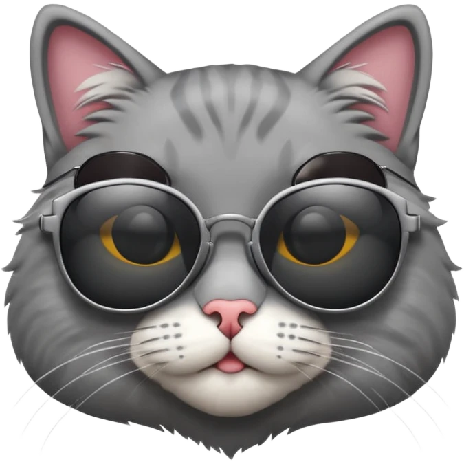 Cat wearing sunglasses emoji