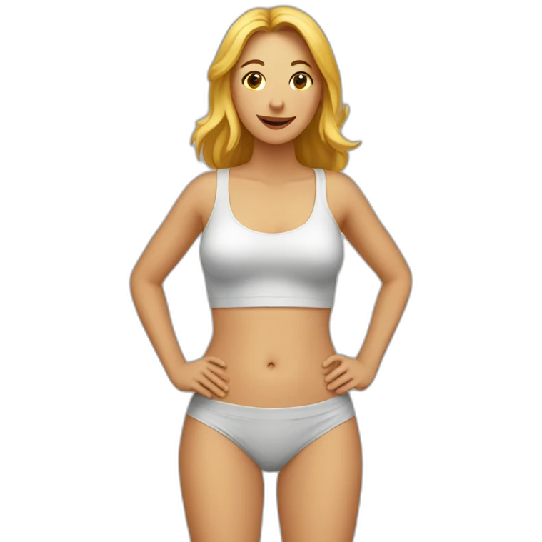 woman's abdomen emoji