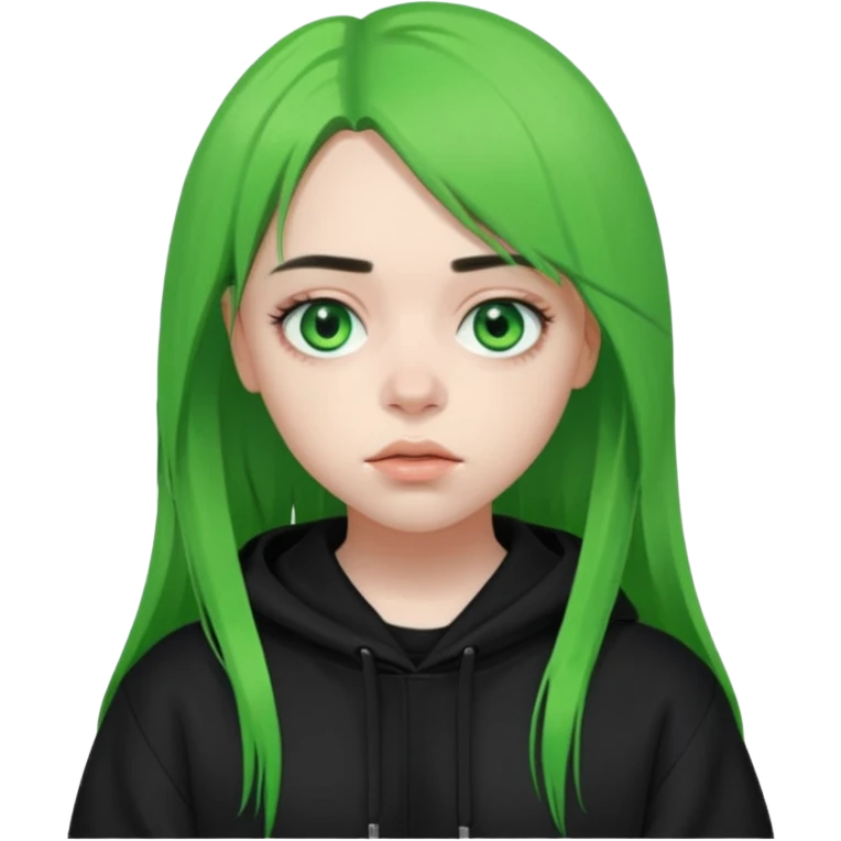 Billie Eilish face  emoji