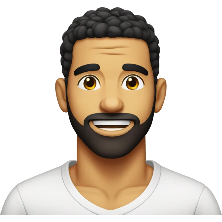 Zesty drake biting his lip and winking emoji