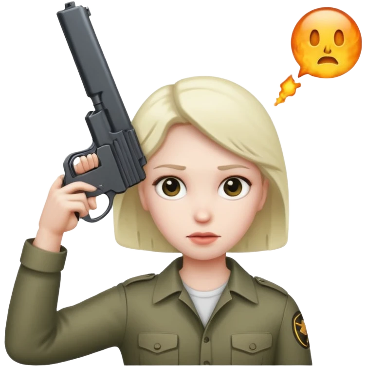 Person with gun to head emoji