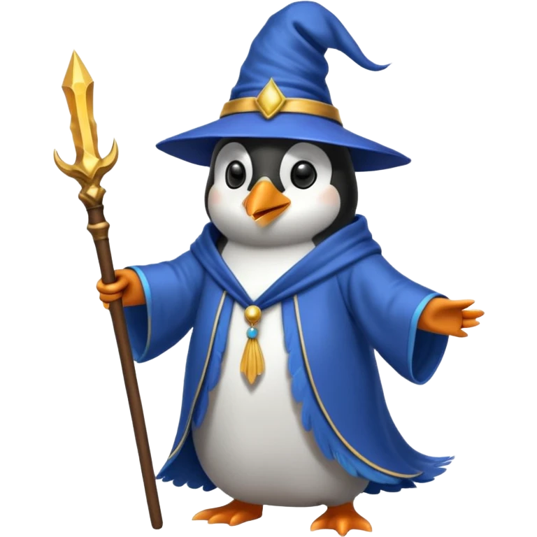 Penguin Wizard emoji