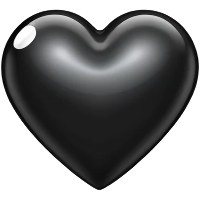 black oil heart emoji