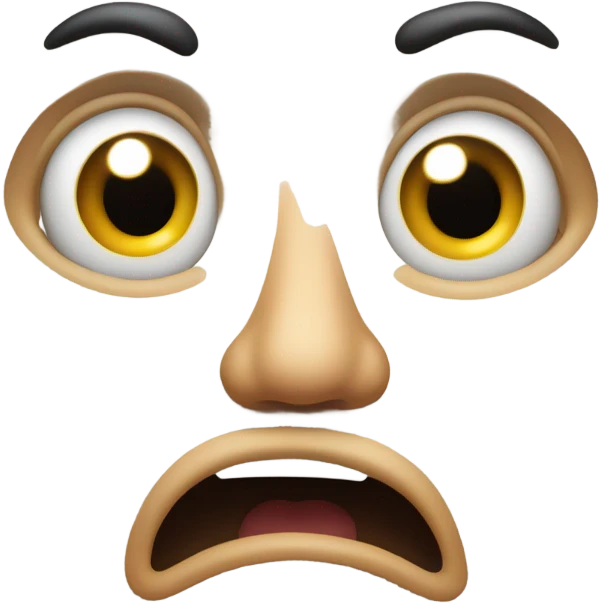 oh no face, they caught m emoji