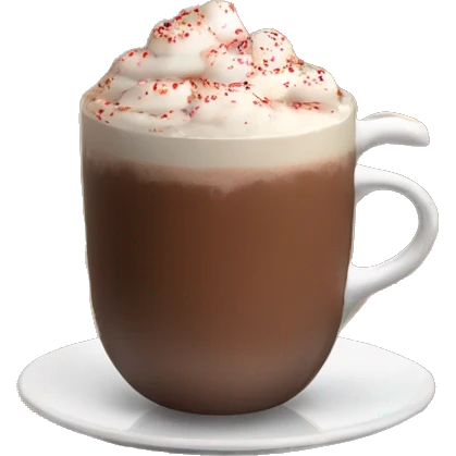 Hot Chocolate with Chrismas  emoji