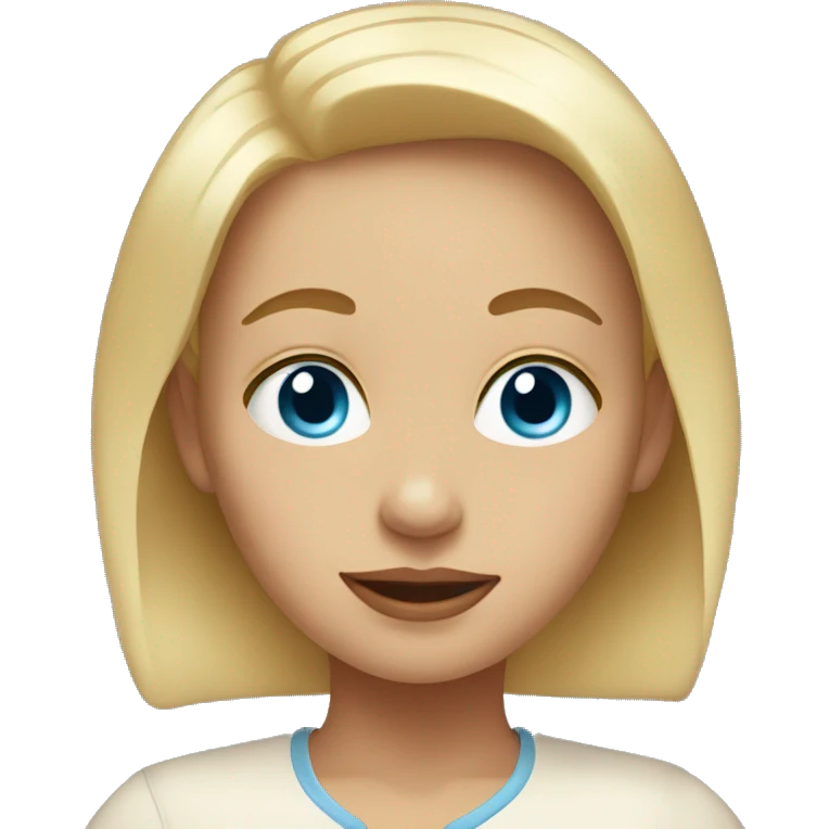 mother her toddler blonde blue eyes emoji