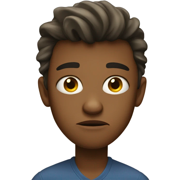Grumpy teenager emoji