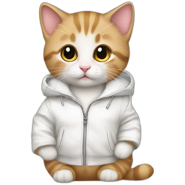 baby cat with a white jacket emoji