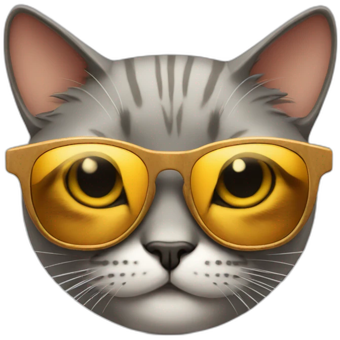 smirking cat wearing sunglasses emoji