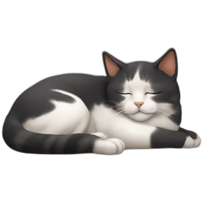 Cat sleeping emoji