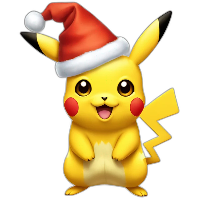 Pikachu noël emoji