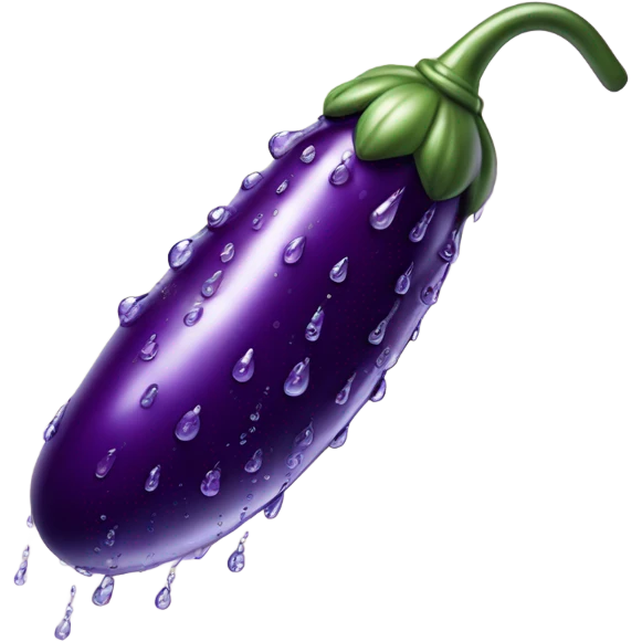 Aubergine shower emoji